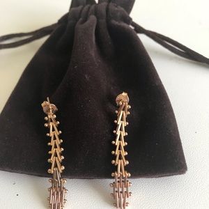 Gold filled dangle earrings NWOT